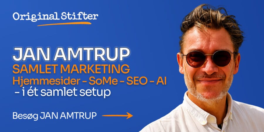 Jan Amtrup 2025 - Original Stifter og udbyder af Online Meider som Hjemmesider, SEO, Some og AI løsninger kopier